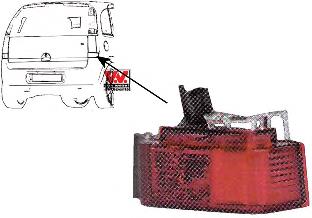 3782940 VAN Wezel faro antiniebla trasero derecho