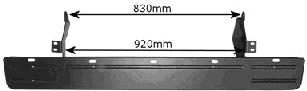 Listón protector, parachoques trasero superior (estribo) 3075530 VAN Wezel