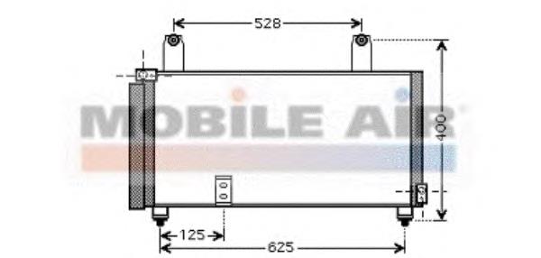 52005081 VAN Wezel condensador aire acondicionado