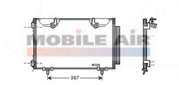 53005327 VAN Wezel condensador aire acondicionado