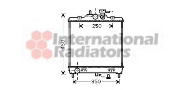 83002063 VAN Wezel radiador refrigeración del motor