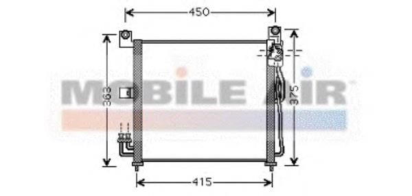 83005065 VAN Wezel condensador aire acondicionado