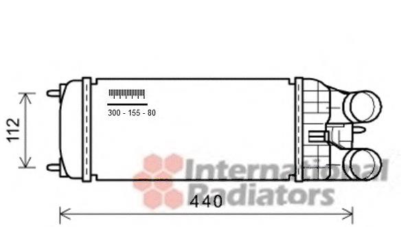 40004361 VAN Wezel radiador de aire de admisión