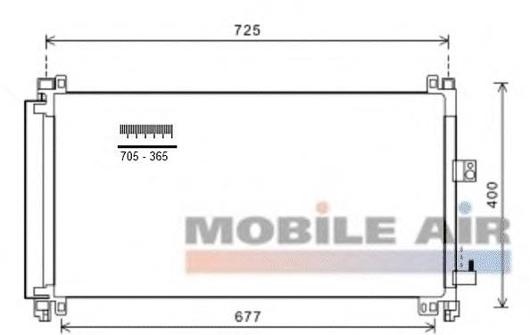 09005273 VAN Wezel condensador aire acondicionado