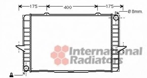 Radiador refrigeración del motor 59002148 VAN Wezel