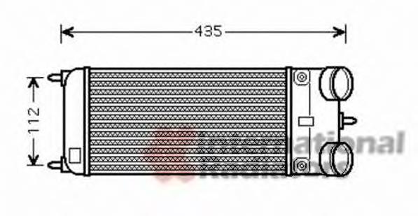 40004353 VAN Wezel radiador de aire de admisión