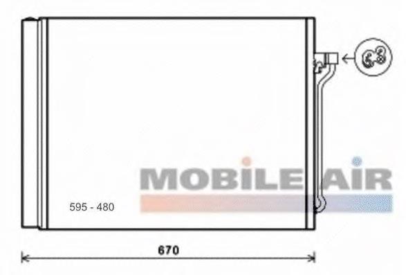 06005409 VAN Wezel condensador aire acondicionado