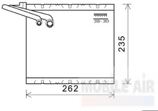 Evaporador, aire acondicionado 5900V157 VAN Wezel