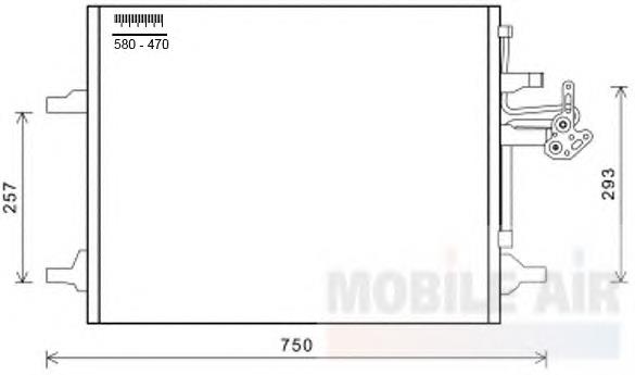 59005166 VAN Wezel condensador aire acondicionado