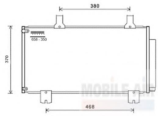 25005247 VAN Wezel condensador aire acondicionado