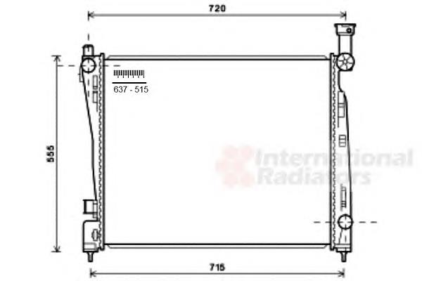 21002055 VAN Wezel radiador refrigeración del motor