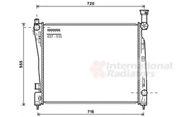 21002054 VAN Wezel radiador refrigeración del motor