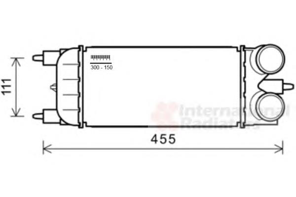 40004365 VAN Wezel radiador de aire de admisión