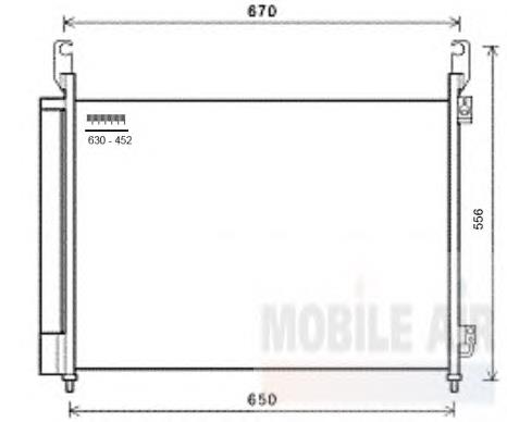 43005466 VAN Wezel condensador aire acondicionado