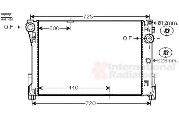 30002591 VAN Wezel radiador refrigeración del motor