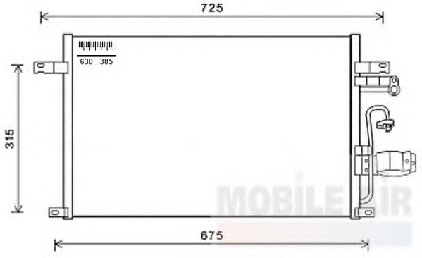 81005137 VAN Wezel condensador aire acondicionado