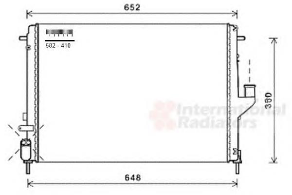 43002478 VAN Wezel radiador refrigeración del motor