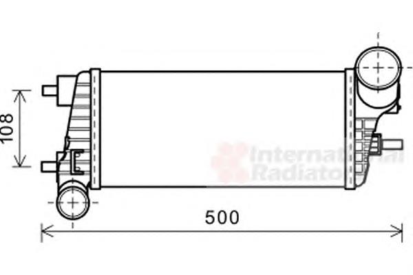 18004471 VAN Wezel radiador de aire de admisión