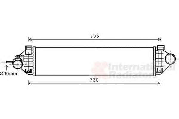 18004473 VAN Wezel radiador de aire de admisión