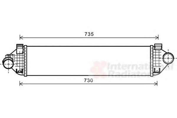 18004474 VAN Wezel radiador de aire de admisión