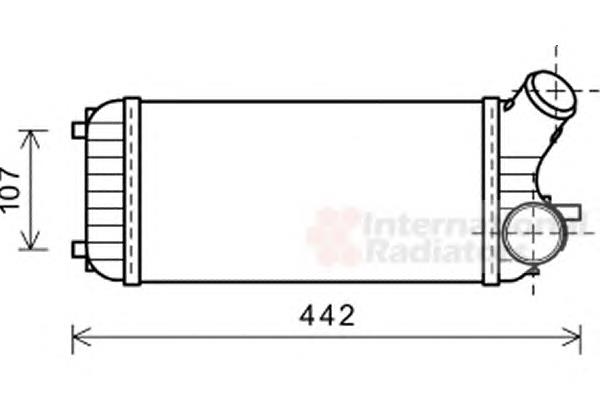 18004472 VAN Wezel radiador de aire de admisión