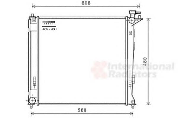 82002284 VAN Wezel radiador refrigeración del motor