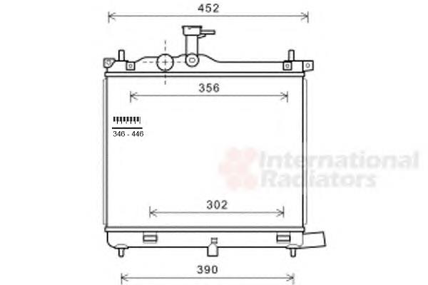 82002290 VAN Wezel radiador refrigeración del motor