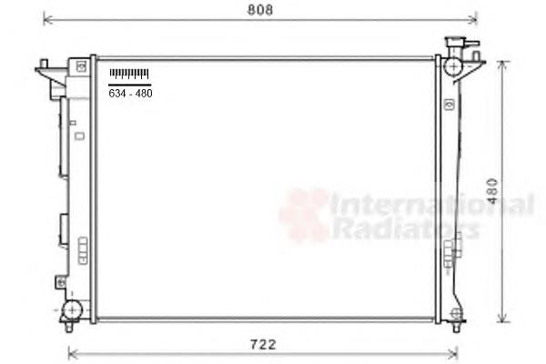 82002285 VAN Wezel radiador refrigeración del motor