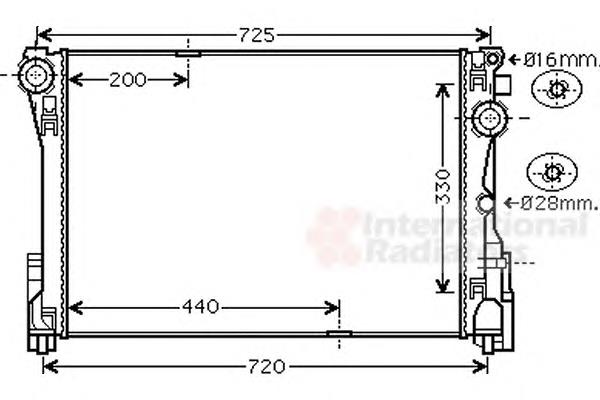 30002575 VAN Wezel radiador refrigeración del motor