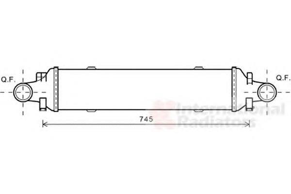 30004593 VAN Wezel radiador de aire de admisión