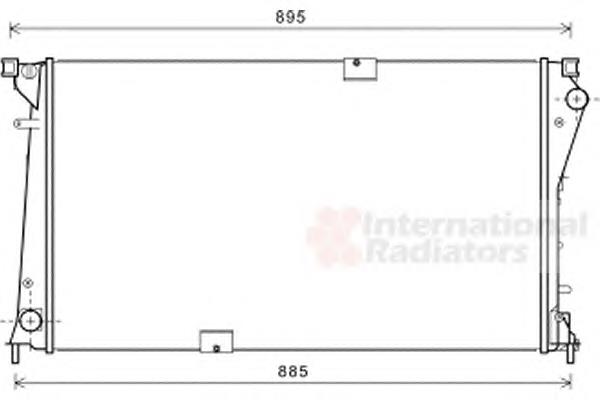 Radiador de água VAN Wezel 43002490