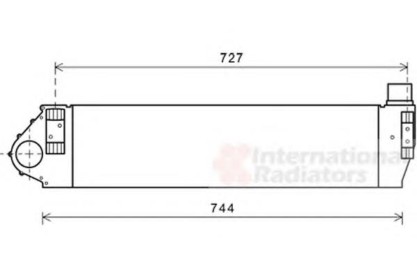 43004482 VAN Wezel radiador de aire de admisión