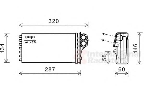 09006279 VAN Wezel radiador de calefacción