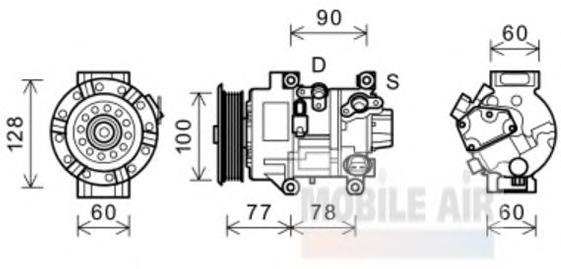 5300K584 VAN Wezel compresor de aire acondicionado