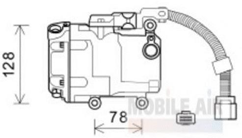 Compresor de aire acondicionado 5300K582 VAN Wezel