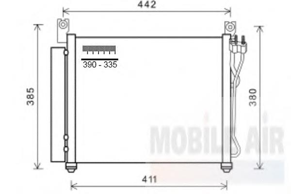 83005158 VAN Wezel condensador aire acondicionado