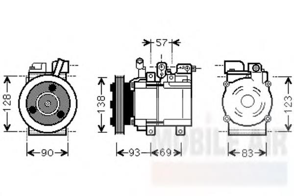 97701-4A800 HCC compresor de aire acondicionado