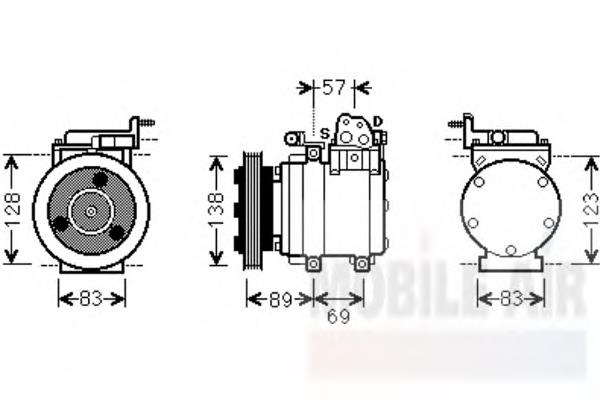 977014A850 Hyundai/Kia compresor de aire acondicionado