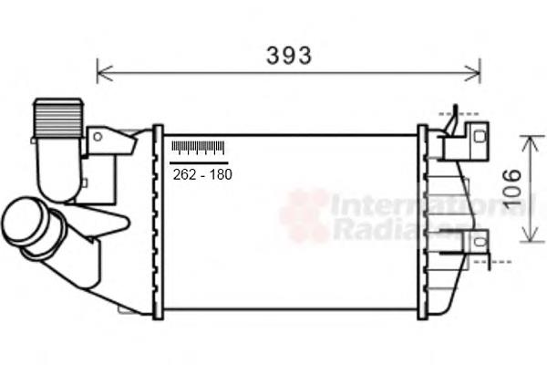 37004584 VAN Wezel radiador de aire de admisión