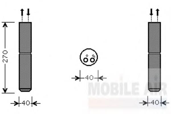 Receptor-secador del aire acondicionado 95519 Nissens