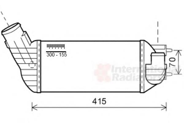 40004360 VAN Wezel radiador de aire de admisión