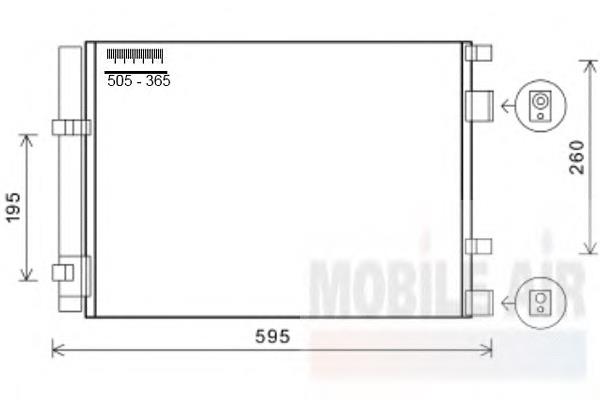 82005268 VAN Wezel condensador aire acondicionado