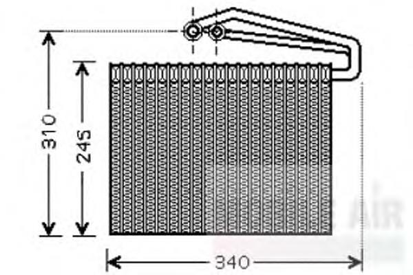 6845623 Opel evaporador, aire acondicionado