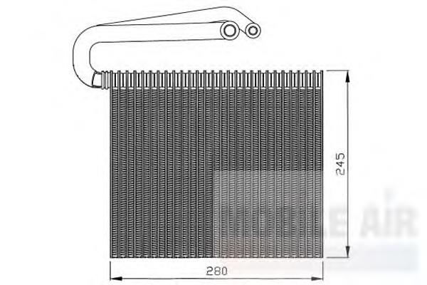 3700V399 VAN Wezel evaporador, aire acondicionado