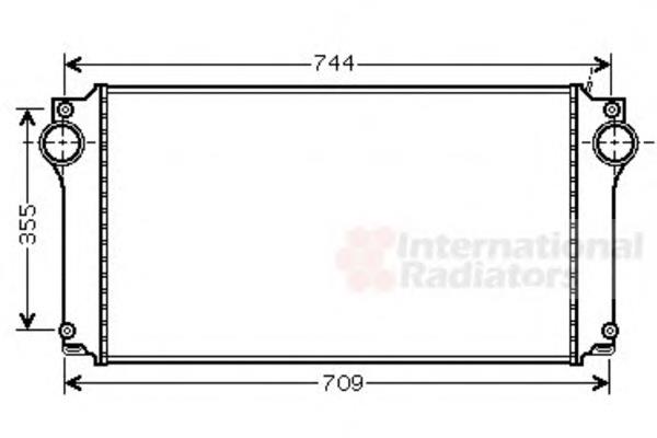 53004362 VAN Wezel radiador de aire de admisión