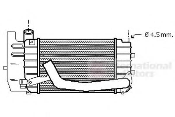 53004361 VAN Wezel radiador de aire de admisión