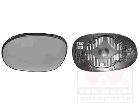 0957838 VAN Wezel cristal de espejo retrovisor exterior derecho