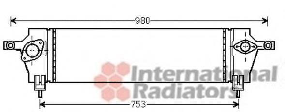 13004333 VAN Wezel radiador de aire de admisión