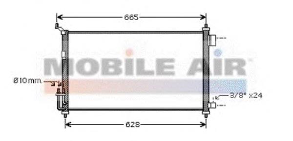 13005251 VAN Wezel condensador aire acondicionado