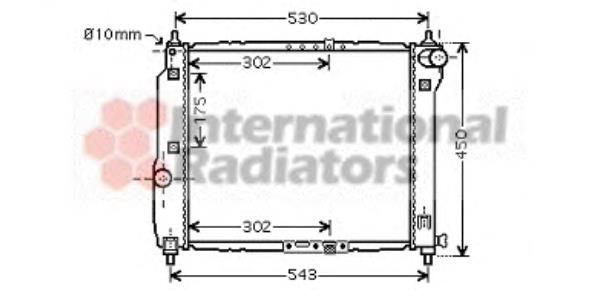 Radiador de água VAN Wezel 81002066